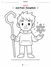 Jack Frost - Europäisch Malvorlage für Kinder