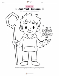 Jack Frost - European printable worksheet preview