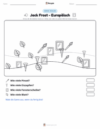 Jack Frost - Europäisch druckbare Arbeitsblatt Vorschau