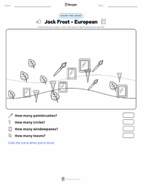 Jack Frost - European printable worksheet preview