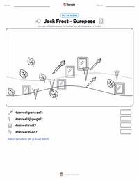 Jack Frost - Europees afdrukbare werkblad voorbeeld