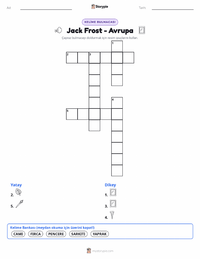 Jack Frost - Avrupalı yazdırılabilir çalışma sayfası önizlemesi