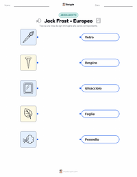 Scheda stampabile di Jack Frost - Europeo per bambini