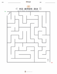 杰克霜 - 欧洲 可打印工作表预览