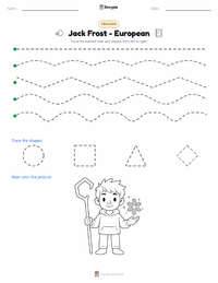 Jack Frost - European printable worksheet preview
