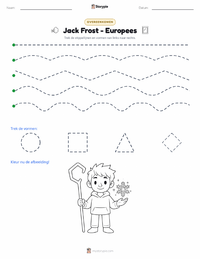 Jack Frost - Europees afdrukbare werkblad voorbeeld