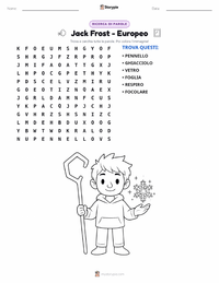 Anteprima della scheda stampabile di Jack Frost - Europeo