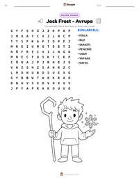 Jack Frost - Avrupalı yazdırılabilir çalışma sayfası önizlemesi