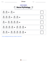 Norse Mythology printable worksheet preview