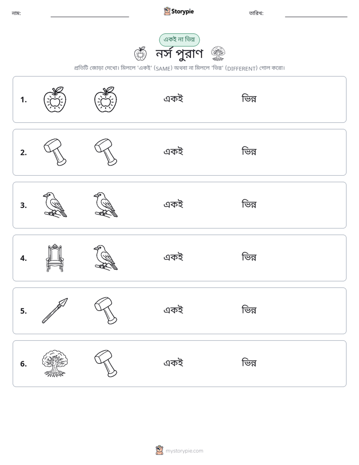 একই বা ভিন্ন