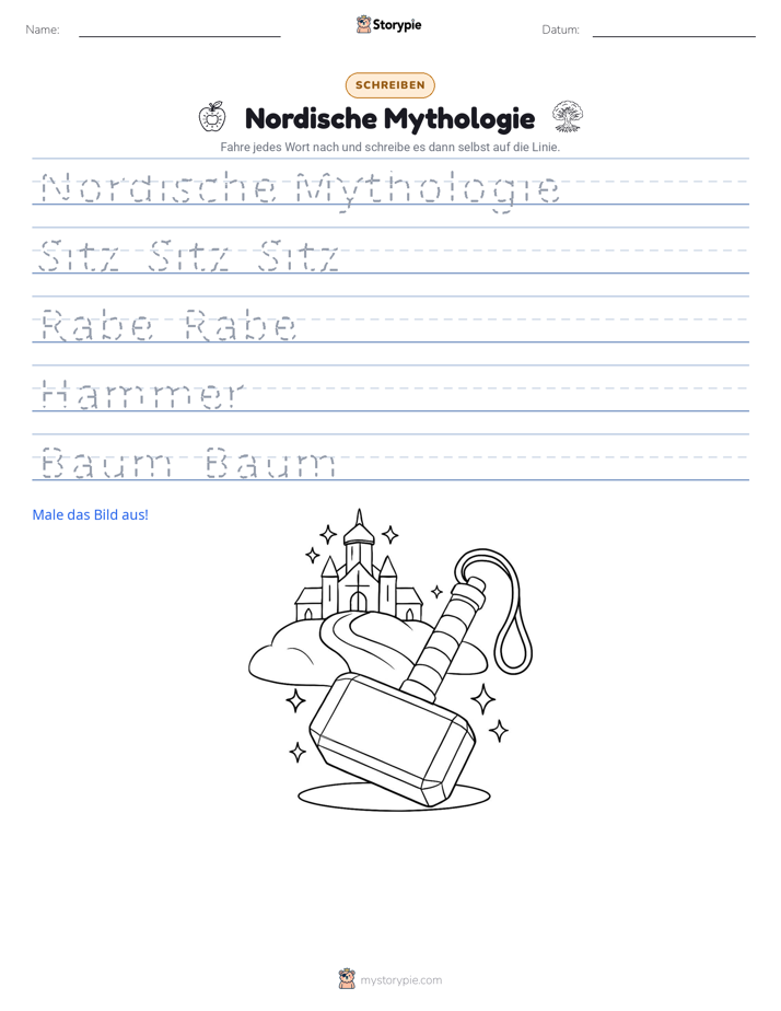 Schreibübung