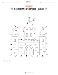 Koschei the Deathless - Slavic printable worksheet preview