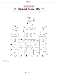 Ölümsüz Koschei - Slav yazdırılabilir çalışma sayfası önizlemesi