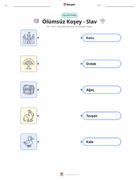 Ölümsüz Koschei - Slav çocuklar için yazdırılabilir çalışma sayfası