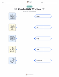 Tài liệu in sẵn Koschei Bất Tử - Thần thoại Slavic cho trẻ em