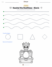 Koschei the Deathless - Slavic printable worksheet preview