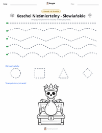 Podgląd drukowalnego arkusza ćwiczeń Kościej Nieśmiertelny - Słowiański