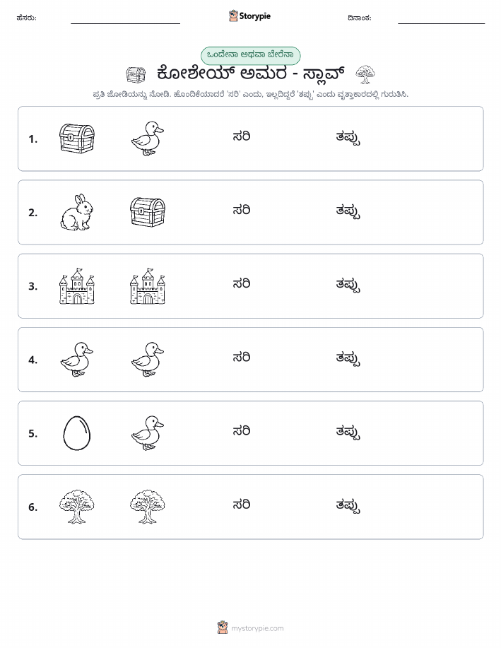 ಒಂದೇ ಅಥವಾ ವಿಭಿನ್ನ