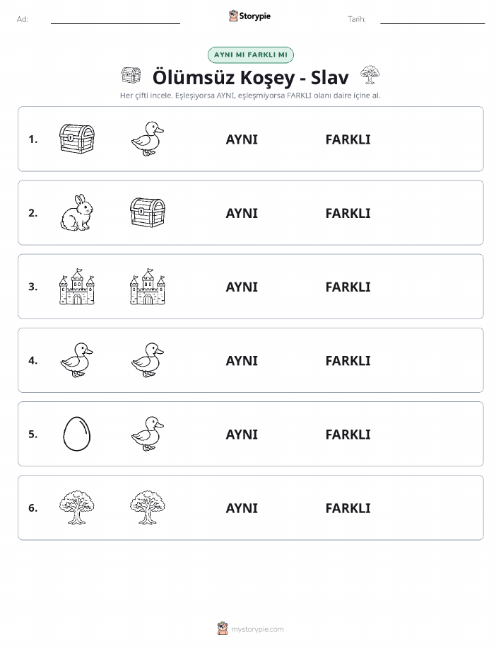 Aynı mı Farklı mı