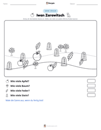 Iwan Zarewitsch druckbare Arbeitsblatt Vorschau