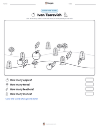 Ivan Tsarevich printable worksheet preview