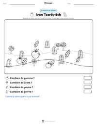 Aperçu de la feuille de travail imprimable Ivan Tsarévitch
