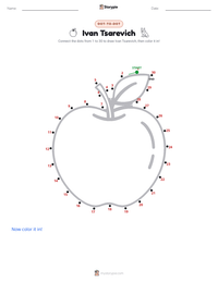 Ivan Tsarevich printable worksheet preview