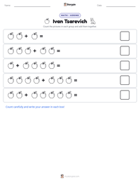 Ivan Tsarevich printable worksheet preview
