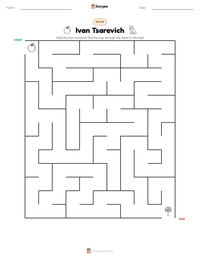 Ivan Tsarevich printable worksheet preview