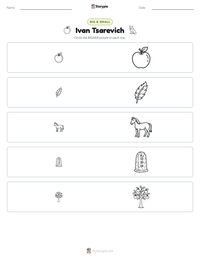 Ivan Tsarevich printable worksheet preview