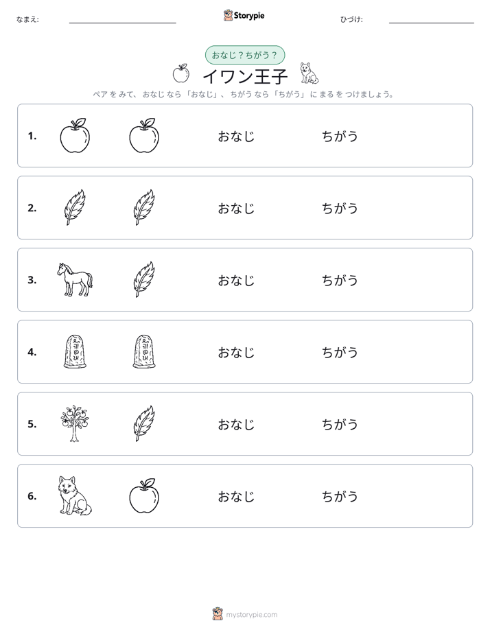 同じか違うか