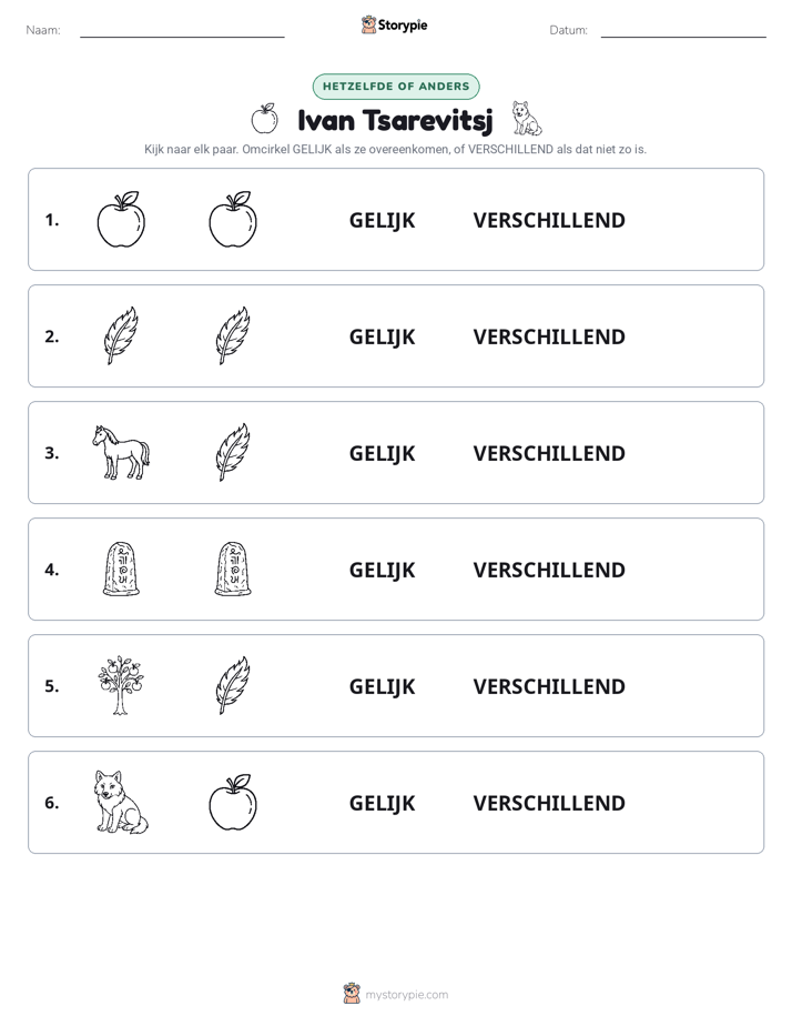 Zelfde of Verschillend