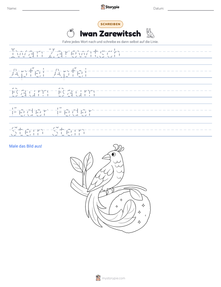 Schreibübung