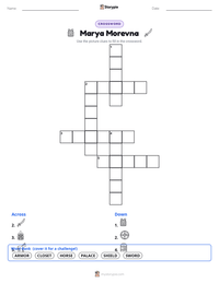 Marya Morevna printable worksheet preview