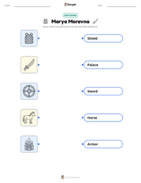 Marya Morevna printable worksheet preview