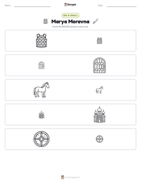 Marya Morevna printable worksheet preview
