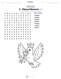 Marya Morevna printable worksheet preview