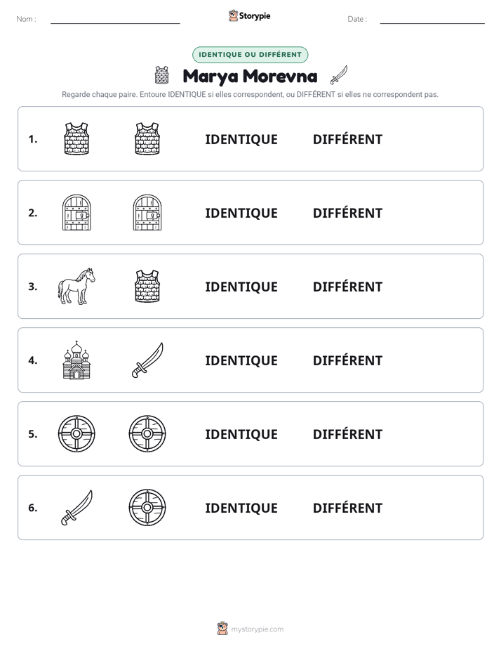 Identique ou Différent