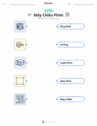 Tài liệu in sẵn Máy chiếu phim cho trẻ em
