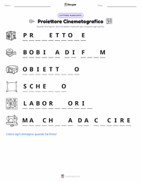 Anteprima della scheda stampabile di Proiettore cinematografico