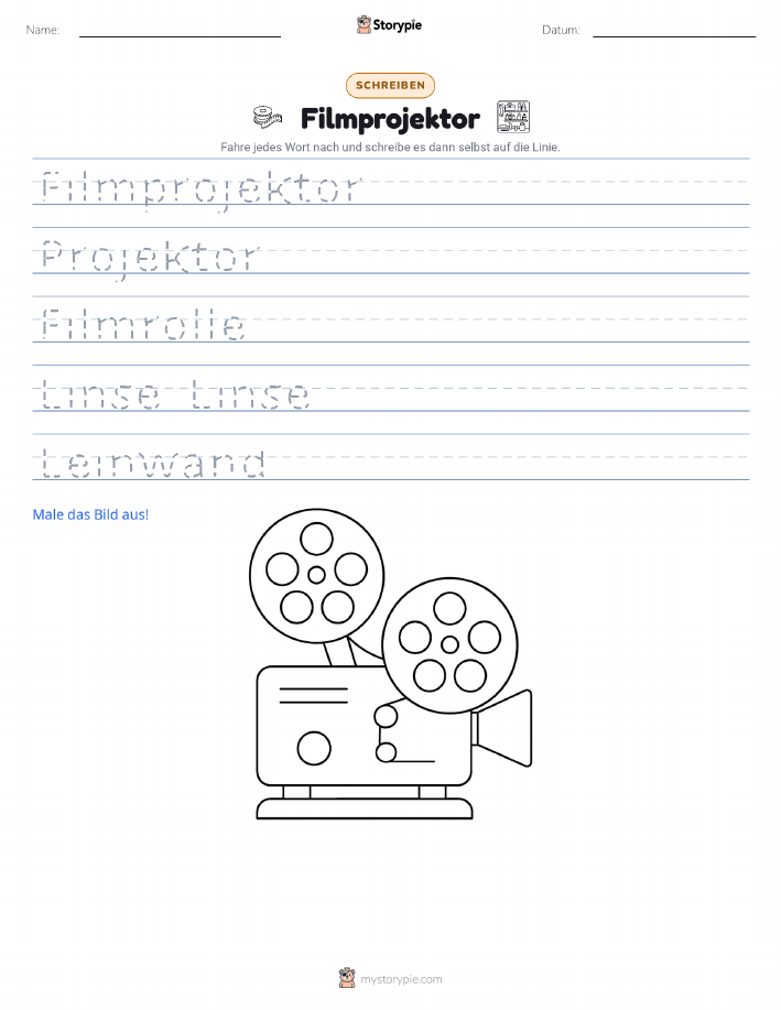 Schreibübung