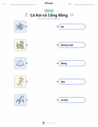 Tài liệu in sẵn Cá Chép Vượt Vũ Môn - Trung Quốc cho trẻ em