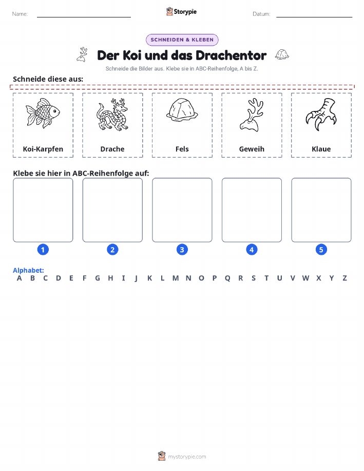 Schneiden & Einfügen Alphabet