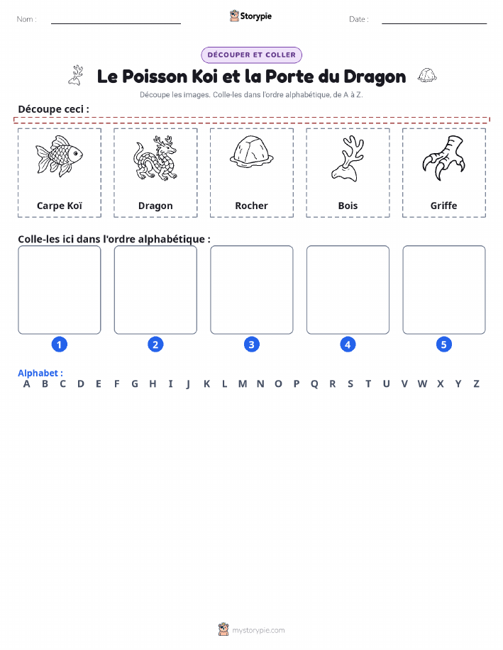 Découper & Coller l'Alphabet