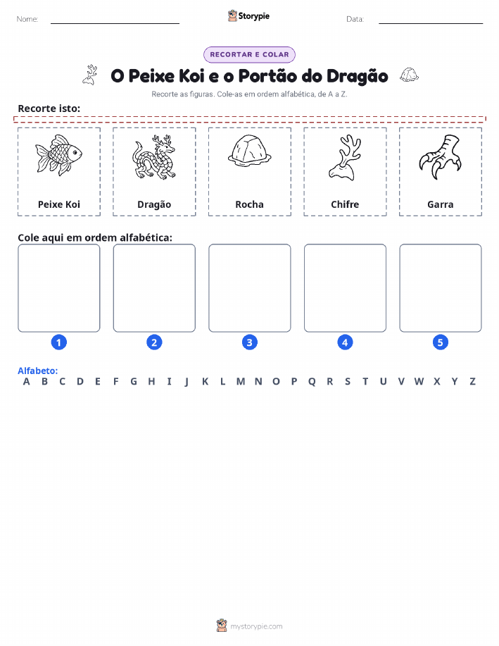 Recortar & Colar Alfabeto