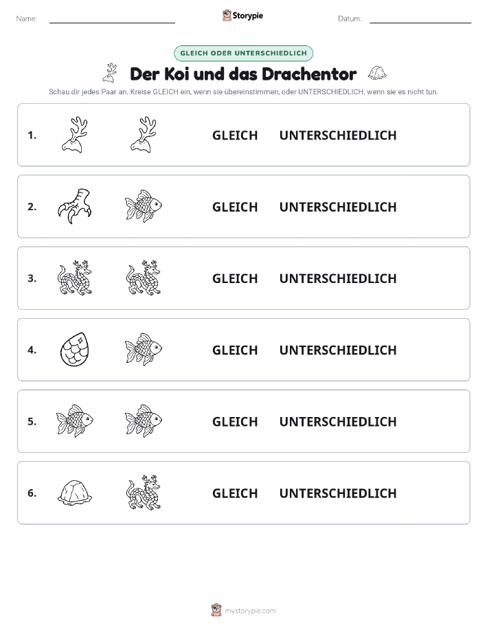 Gleich oder Anders