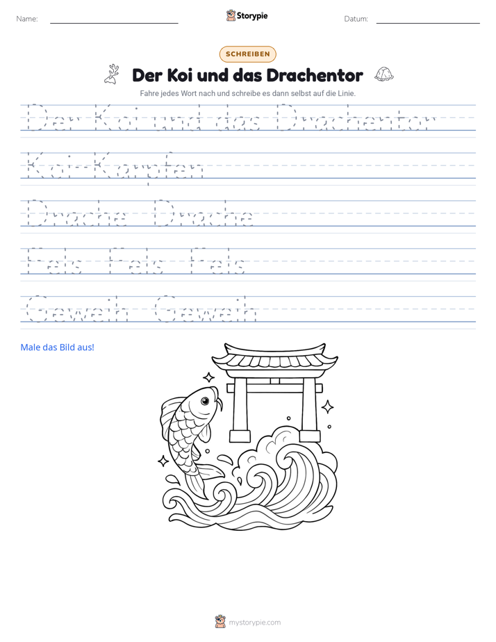Schreibübung