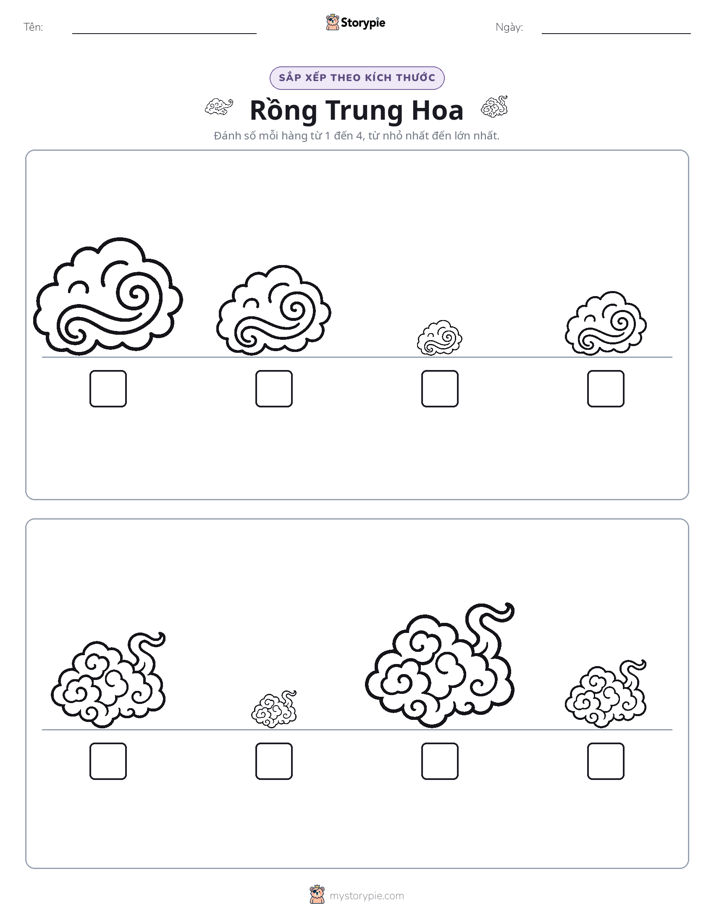 Thứ Tự Kích Thước