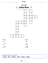 Yellow River printable worksheet preview