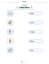 Yellow River printable worksheet for kids
